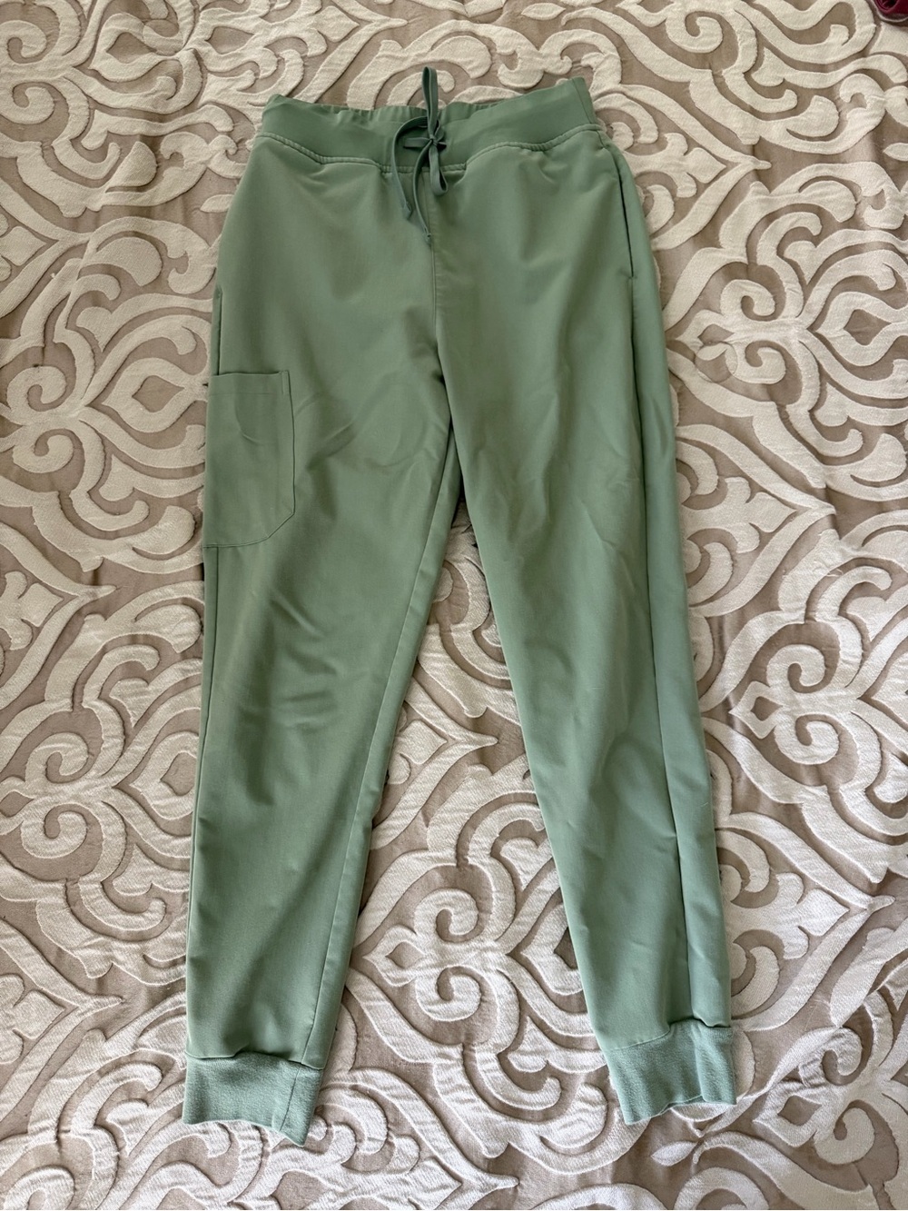 Women's Olive Green Drawstring Jogger scrub Pants